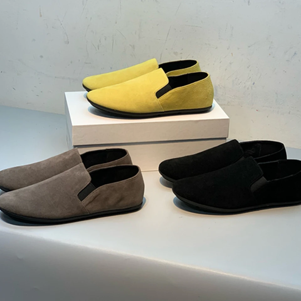 Uschnutý zimný koňský kože kožené ploché topánky Ženy Originálne kožené sklzne mokaséry Ženy Minimalistické dámske topánky