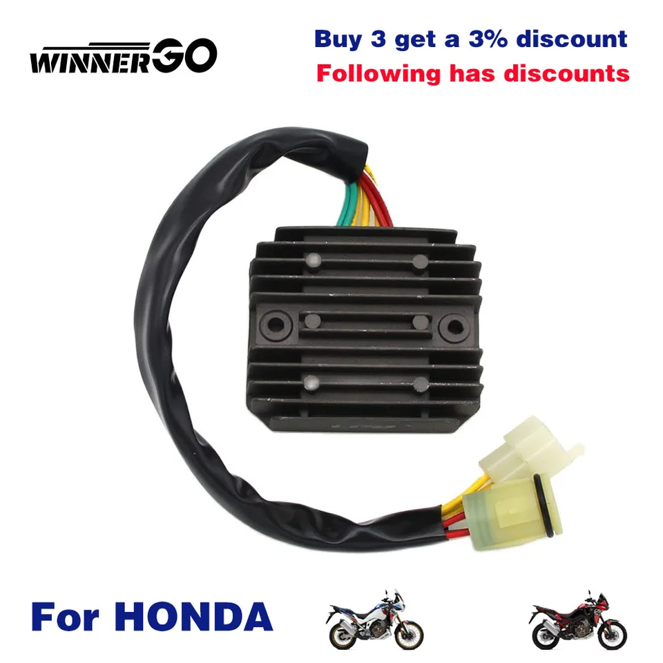 Usmerňovač regulátora motocyklového napätia Winnergo pre Honda Africa Twin XRV 750 Africa Twin 750XRV 14568-70929-1N 31600-MY1-003