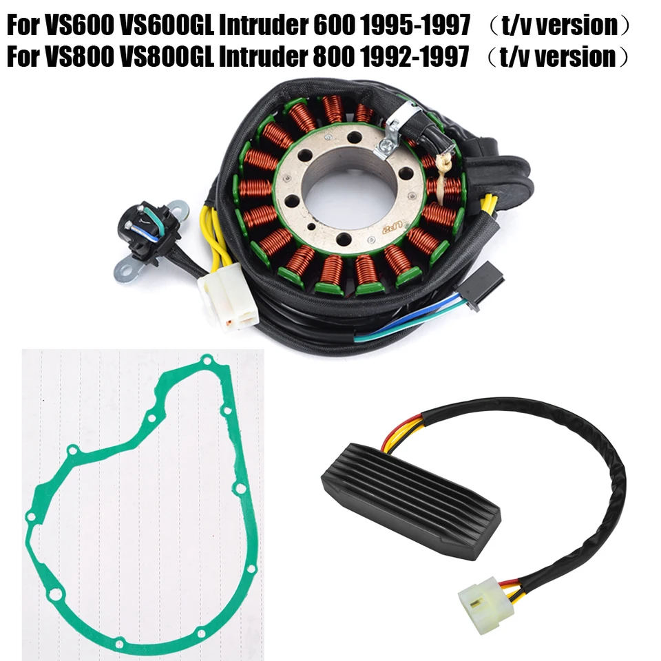 Usmerňovač regulátora tesnenia cievok Stator pre Suzuki VS600 VS600GL votrelca 600 1995 -1997 / VS800 VS800GL votrelca 800 1992 - 1997