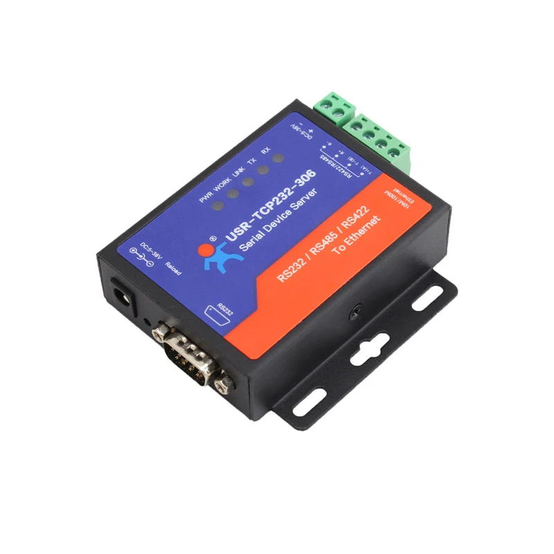 USR-TCP232-306 Priemyselný sériový port RS232 RS485 RS422 do Ethernet TCP/IP Server Converter IoT Podpora MQTT