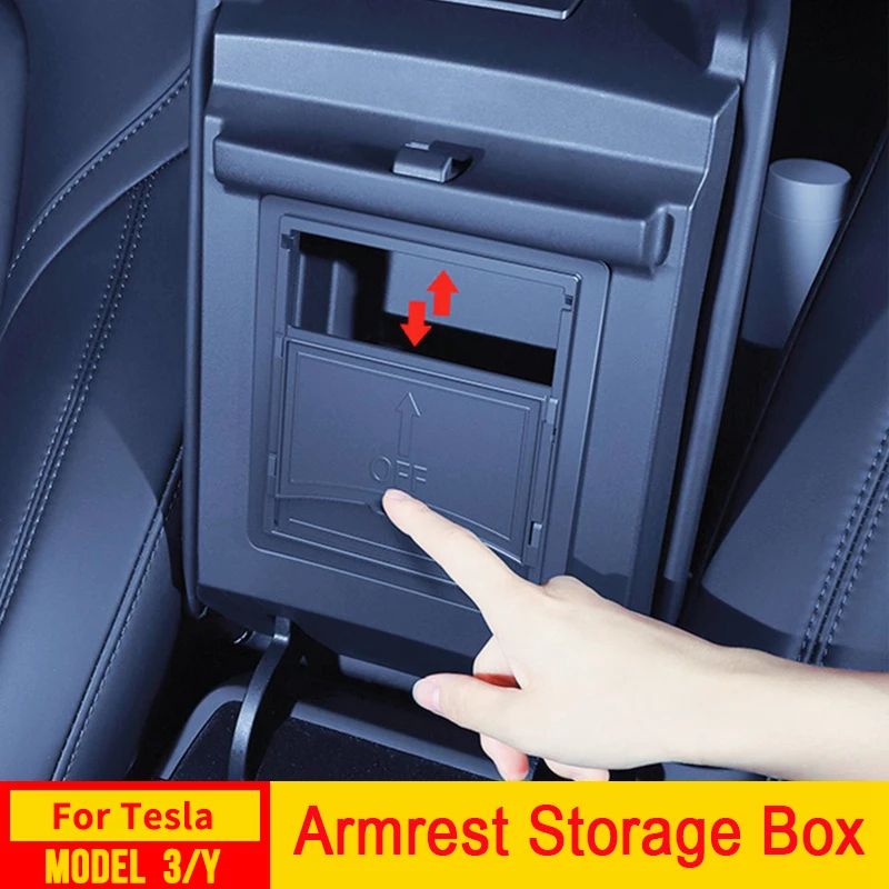 Usvotov podťať na skryté úložné boxy pre Tesla Model Y Center Console Organizátor Tray 2024 2023 2022