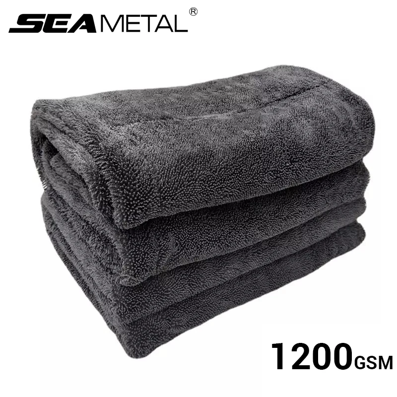 Uterák na utierku na námorné auto 1200 GSM Mikrovlákno obojstranná ultra absorpčná umývanie plášťa Čistenie sušenia uterákových príslušenstiev