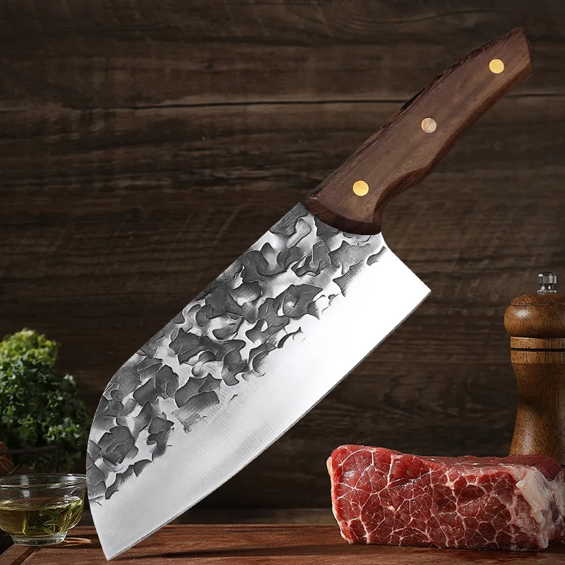 Utility Cleaver Nôž krája mäso, kotlety zelenina kuchynské no