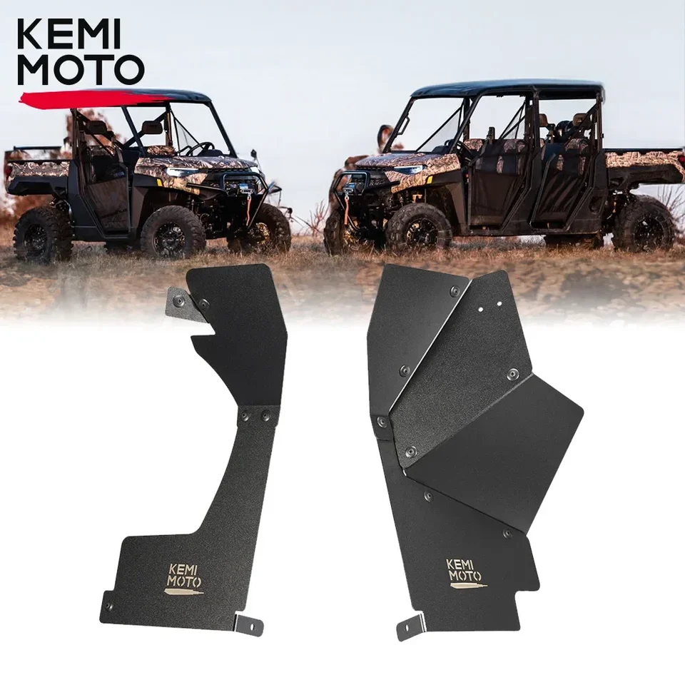 UTV pravý ľavý blatníka blatníka bahenná batéria batériu Klapky Kompatibilné s Polaris Ranger XP 1000 / Crew 2017-2024