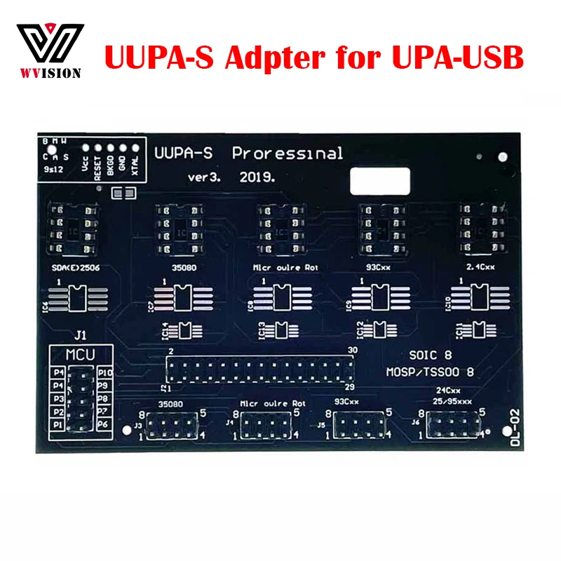 UUSP-S Adaptér pre programátor UUSP UUSP UUSPS UUSP UUSP ECU UUPA-S V3.0 Podpora SOIC8 MOSP TSSOP8 35080 93CXX 24CXX 95XXX EEPROM Eraser