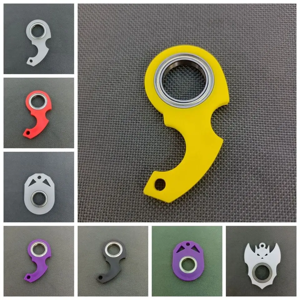 Uvoľnite nudu kľúča kľúča fidget spinner noctilucent anti-anti-úzkosť prsty spinning kľúča kľúča svetlo trendy prenosný prenosný