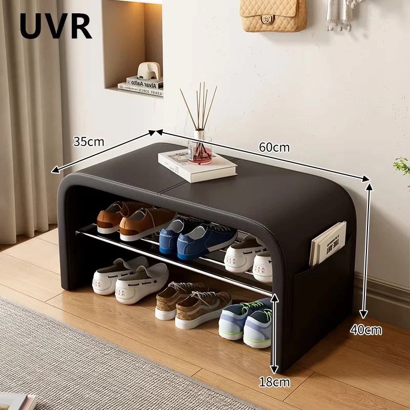 UVR Light Luxusná topánka na zmenu lavičky pre domácnosť Použite vysokej triedy Feeling Bed End Lavica pre topánky skrinka malý nábytok s nízkym stoličkou