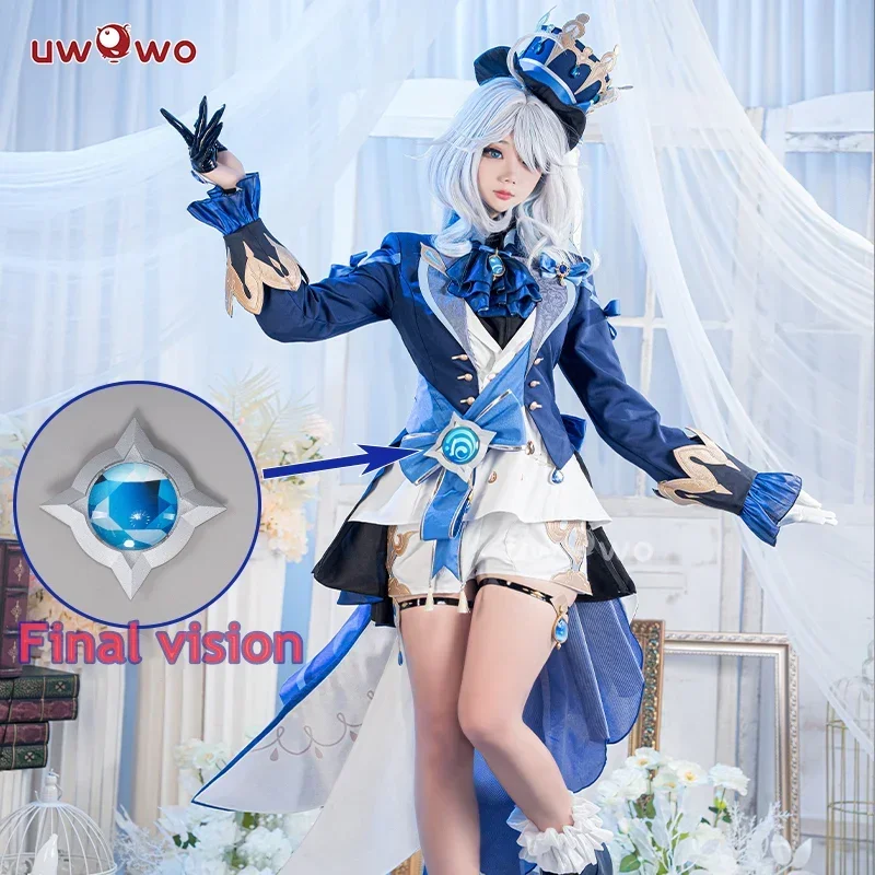 Uwowo Furina Cosplay Game Genshin Impact kostým Furina Fordalors Hydro Archon Fontaine Rococo Furina Cospaly Consfit