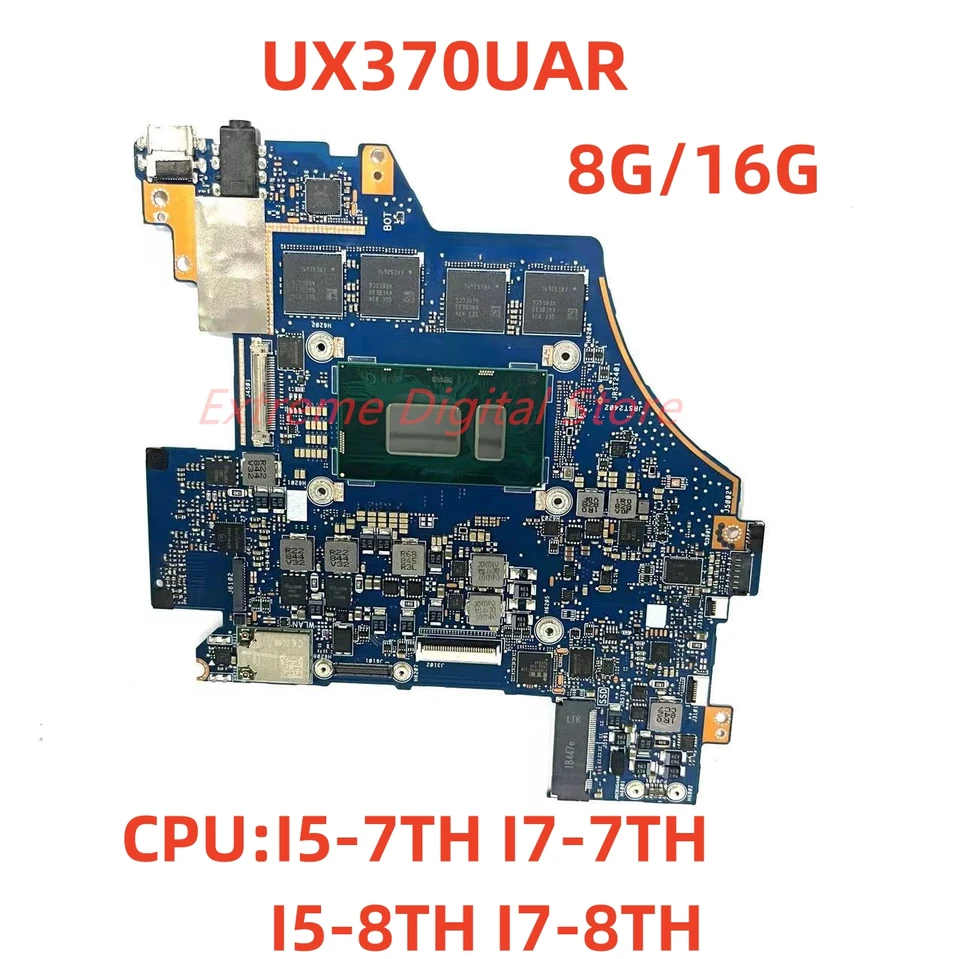 UX370UAR pre ASUS UX370 UX370UAR UX370UAF LAPTOB so základnou doskou s I5 I7 7./8. CPU RAM: 8G/16G 100% Testovanie