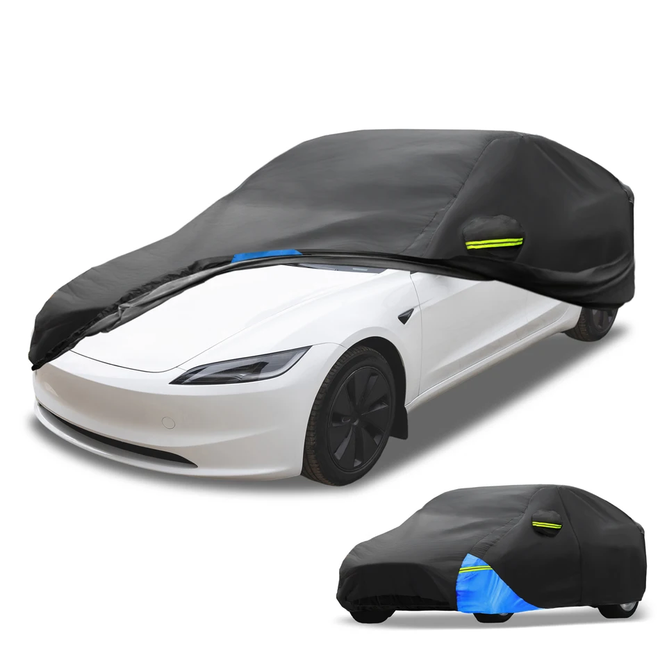 Uxcell pre model Tesla Model car Outdoor Pull Auto Cover 210D Oxford Tank s dvera