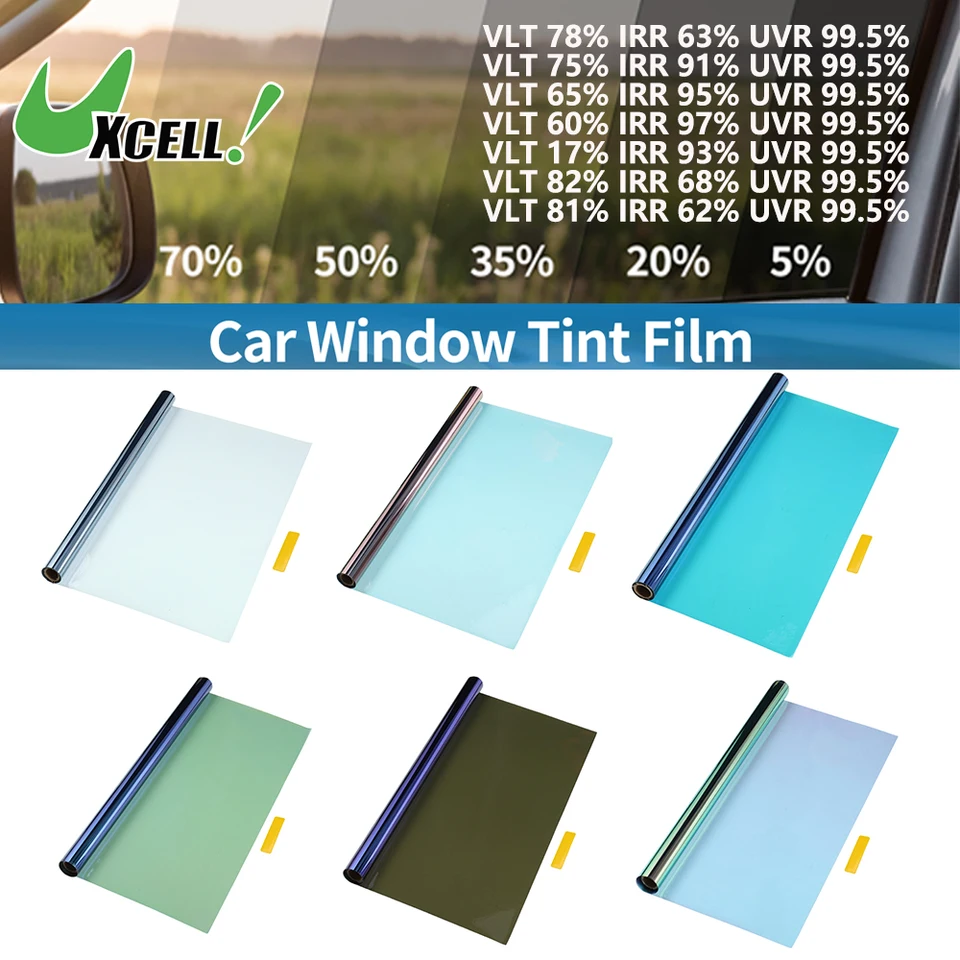 UXCell Uxcell CAR WINK TINT TINT FILM Chameleon 50cm x 3M súkromný film Pet VLT 78%/65%/60%/17%/82%/81%IRR 62%/63%/68%/91%/93%