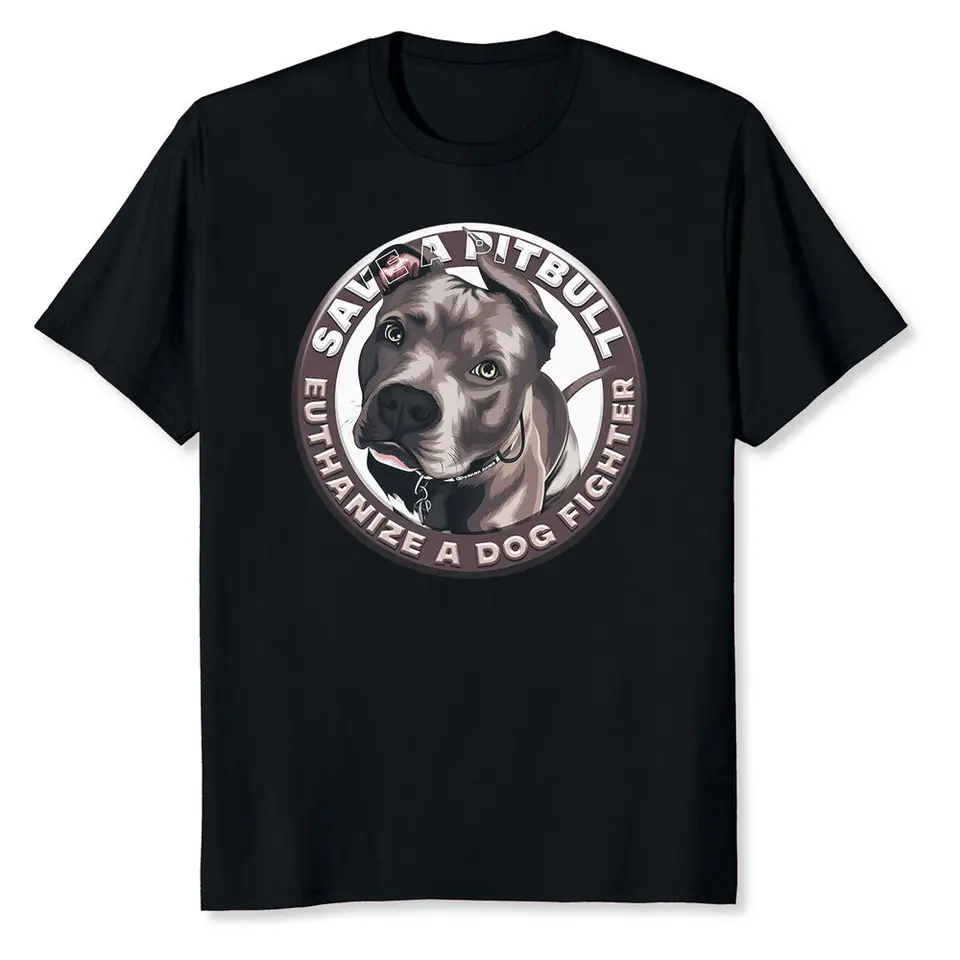 Ušetrite pitbull eutanizujte psa bojovníka pre mužov Dámske tričko vysokokvalitné 100%bavlnené krátke rukávy