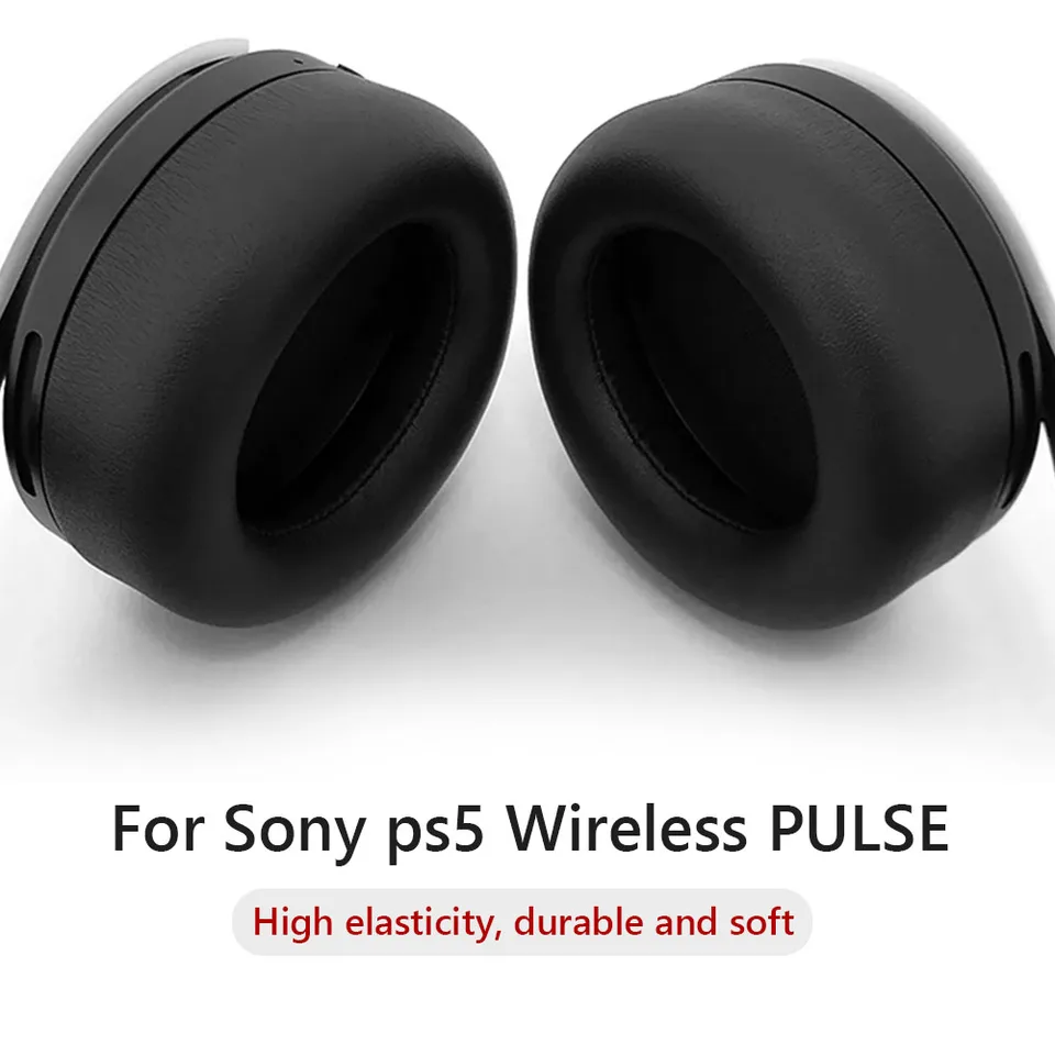 Ušové vankúšiky 2ks pre uši pre Sony/PS5/Pulse 3D bezdrôtové čierne náhradné ušné doštičky na uši bezdrôtových slúchadiel