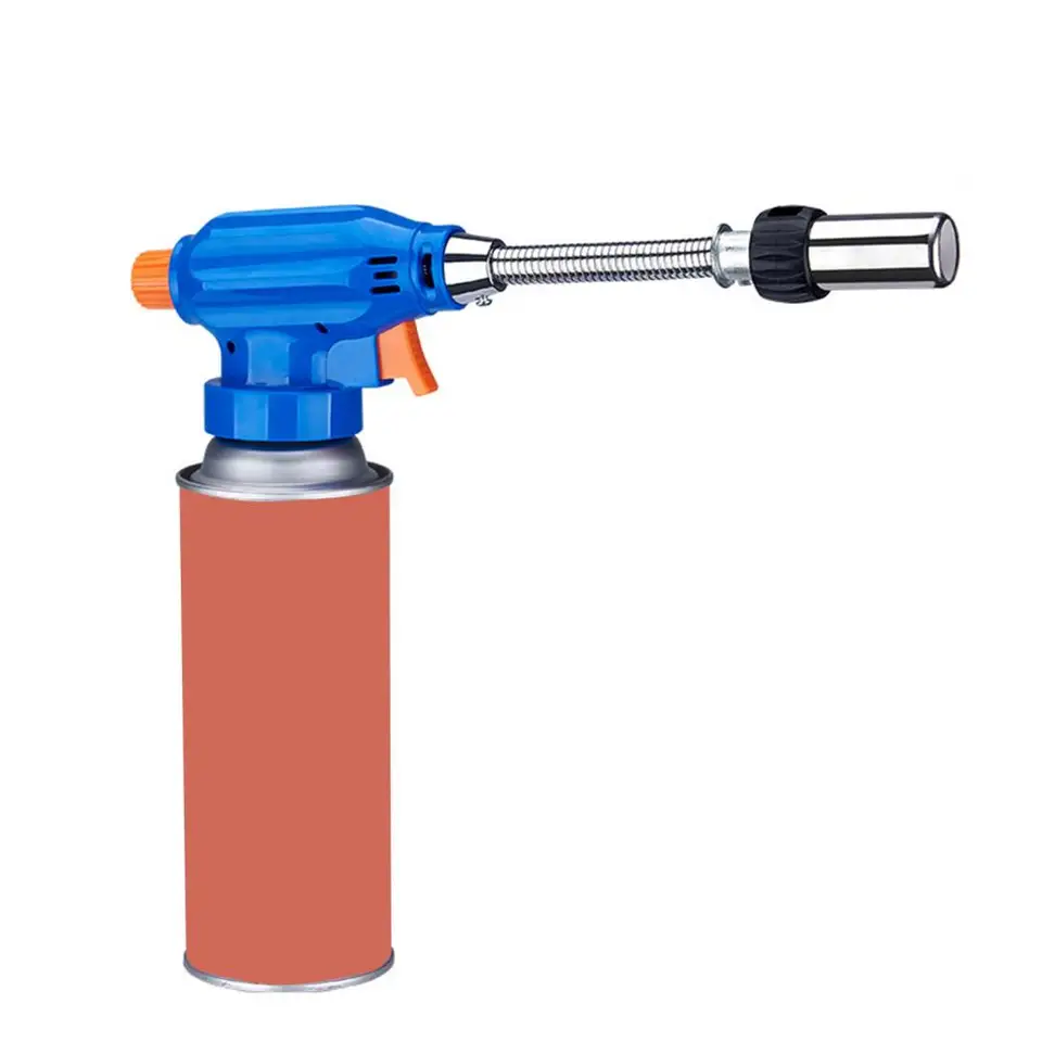 Užitočné spoľahlivé kempingové diely nastaviteľné plameňové zváracie plynové vykurovanie Lgnition Butane Torch Plyn Butane Torch