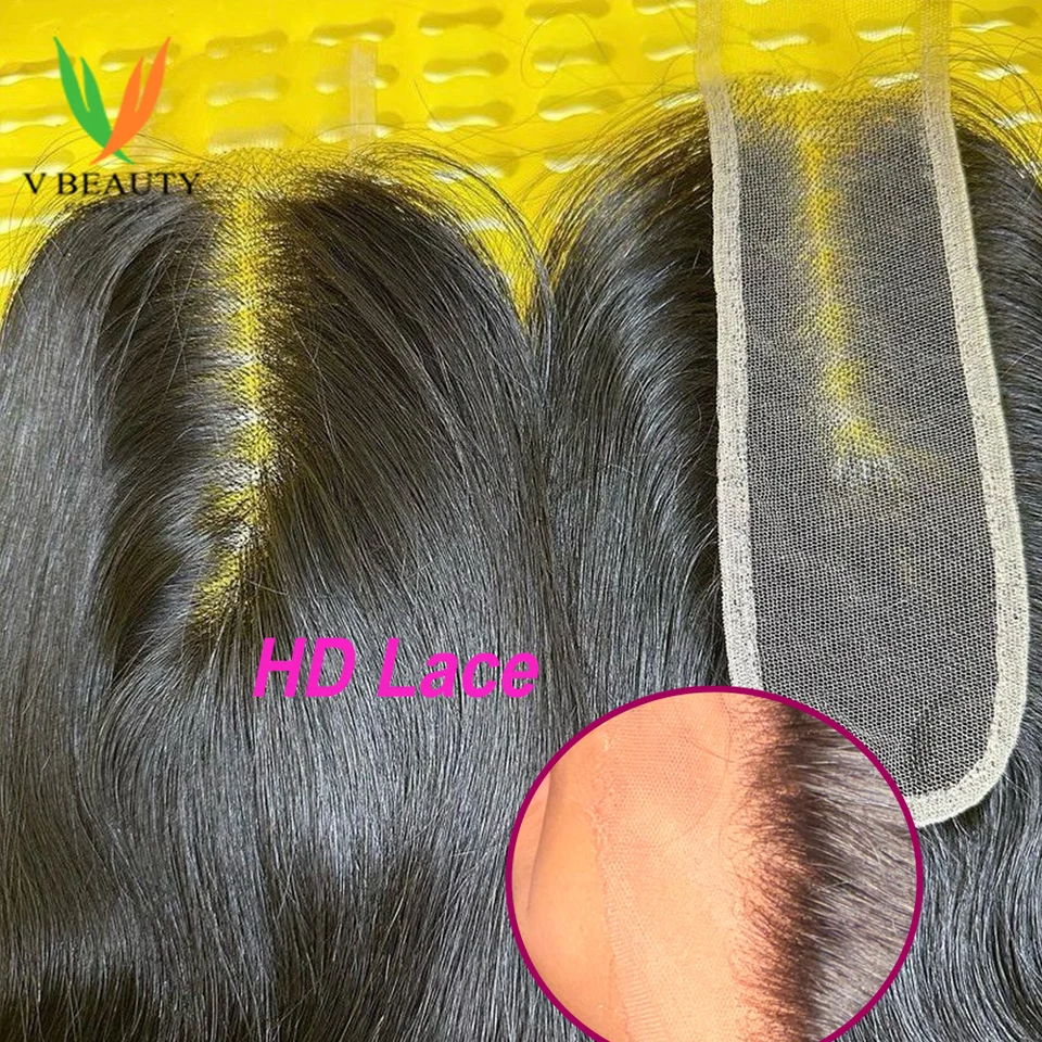 V Beauty HD 13x6 13x4 čipka čelného priameho vopred prehodeného Transparetu 2x6 5x5 Plné uzávery iba vietnamské surové ľudské vlasy