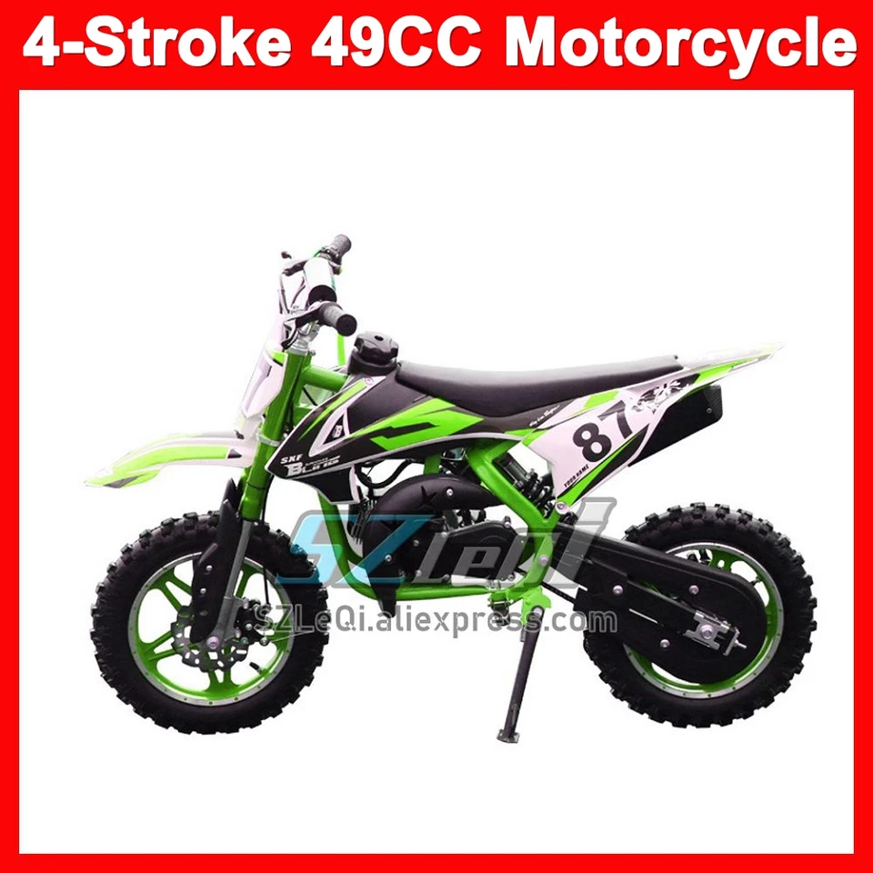 V predaji 49 ccm 4 mŕtvice ATV terénny benzínový motocykel Racing Moto Dirt Bike Motor Bike Distow Propagácia Nový rok darček k narodeninám