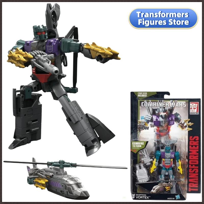 V sklade Hasbro Transformers G Series CW D Class Vortex Action Figure Anime Robot Model Holidable Hoveble Robot Collectible Darče