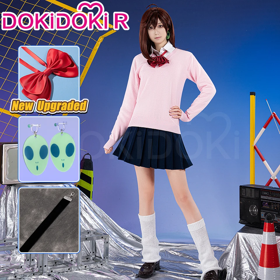 V sklade Momo Ayase Cosplay kostým anime dandadan 【xs-3xl】 dokidoki-r ženy Dan da dan roztomilý ružový uniforma jk ayase momo vianočné vianočné