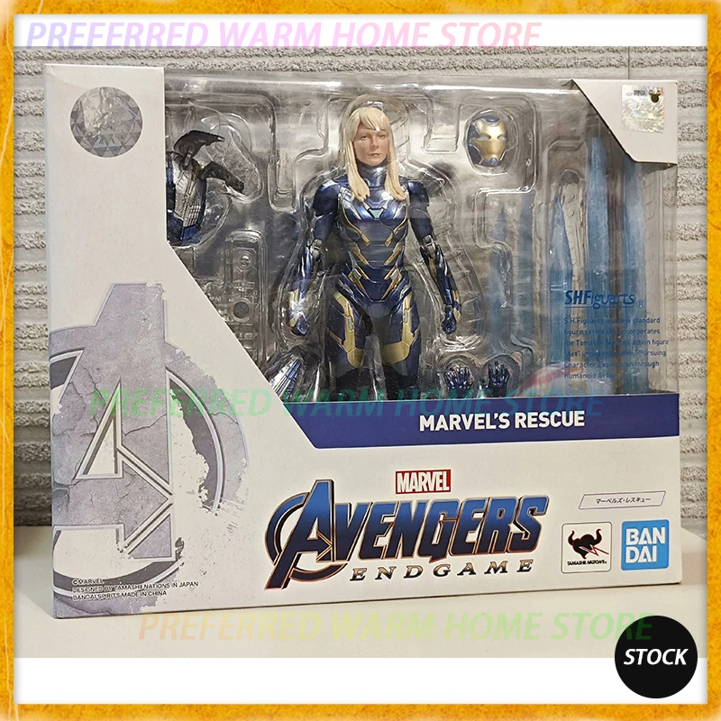 V sklade pochádza Bandai SHF Marvel Pepper Potts Rescue Movely Model Toy Shfiguarts Avengers: Endgame Iron Man Pepper