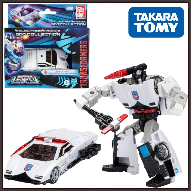 V sklade Takara Tomy Transformers G Series Legend Speed ​​Race 500 d Trieda potláčajúca figúrku Anime Action Robot Car Darček
