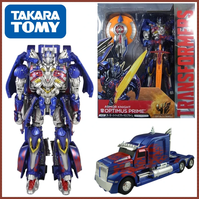 V sklade Takara Tomy Transformers Movie 4 AOE AD Series AD-31 Optimus Prime Action Figures Robot Collectible Figures Model Darčeky