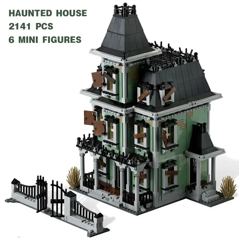 V skladoch Monster Movie Series Haunted House kompatibilný 10228 16007 stavebné bloky tehly narodeniny vianočné hračky darčeky