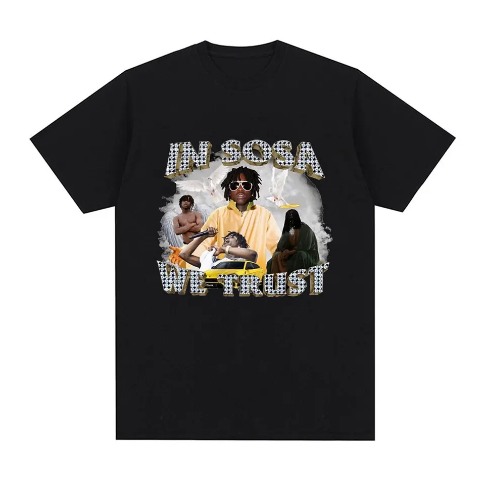 V Sosa veríme šéfovi Keef Graphic T tričko Pánske módne vinobranie tričko s krátkym rukávom Príležitostné tričká Streetwear Tričká Harajuku Topy