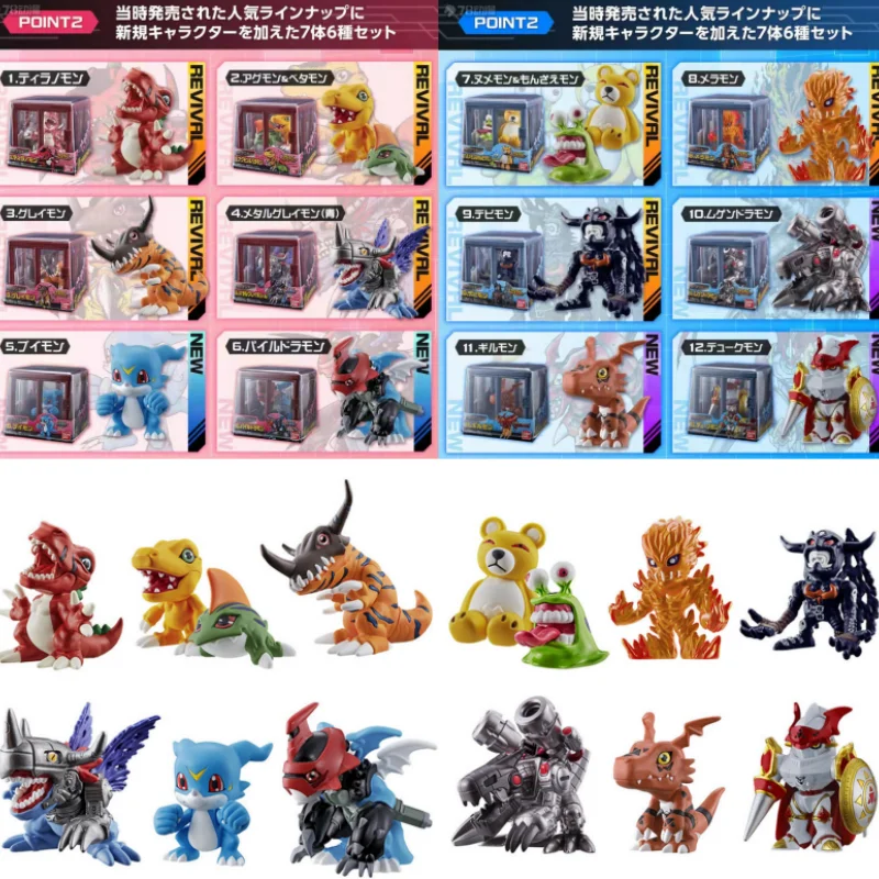 V Stock Bandai Digimon Adventure Tyrannosaurus Rex Doll Collection 01 Bullet 02 Bullet 03 Bullet Anime Periférne darček