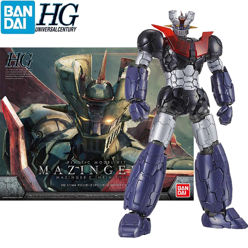 V Stock Bandai Infinity Hg 1/144 Mazinger Z Japonské modely montáže ver. Anime Action Figures Model Collection Toy