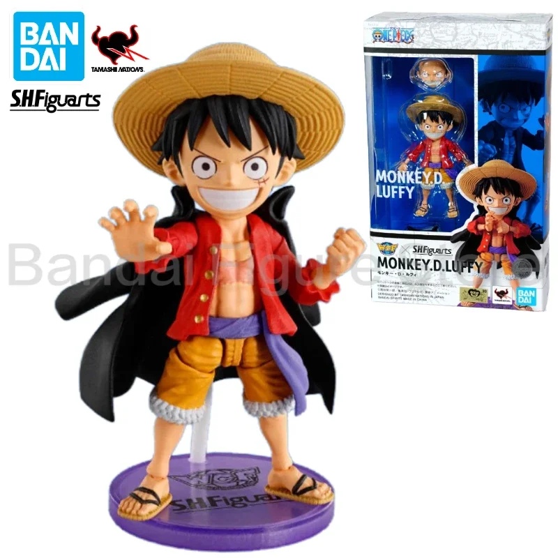 V Stock Bandai Shfiguarts WCF × SHF One Piece Monkey D. Luffy Anime Action Figure Figure Gift Model Collection Hobby