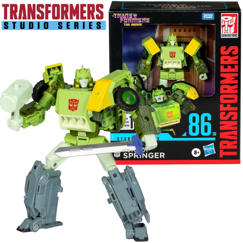 V Stock Transformers Studio Series SS86-30 Springer Triple Changer Leader TF1986 Akčný figúrku model hračky hobby darček
