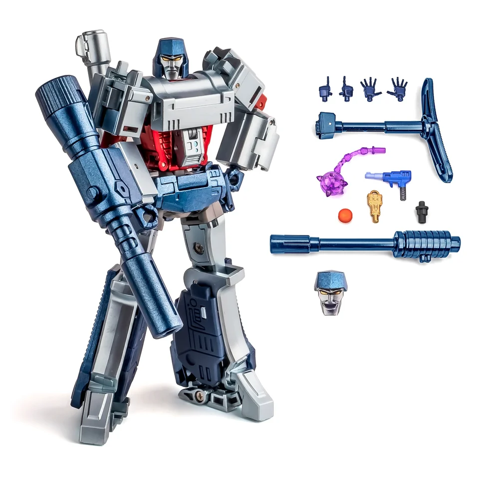 V transformácii zásoby NEWAGE NA H9C Giant Tank Agamemnon Chrome Version Version Series Mini Moveble Robot Collection Gift