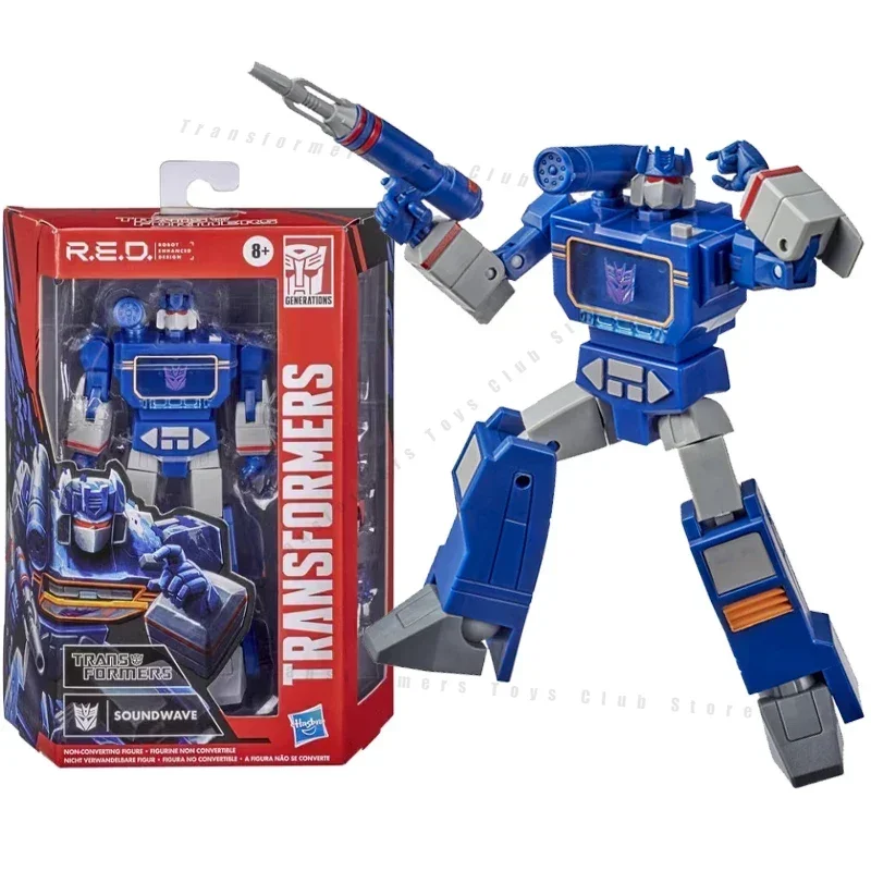 V zásobných transformátoroch Red G1 Soundwave Enhanced Design Action Obrázok Anime Model Collectible Toys Gifts E7838
