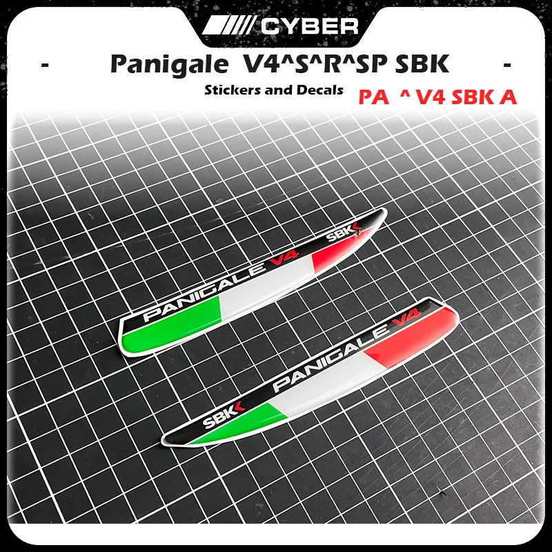 V4 SBK pre Ducati SuperSport Panigale V4 V4S V4R SBK 2018-2022 Talianske trikolorové vlajky pre krídla 3D krídla bokové bokové nálepky nálepky