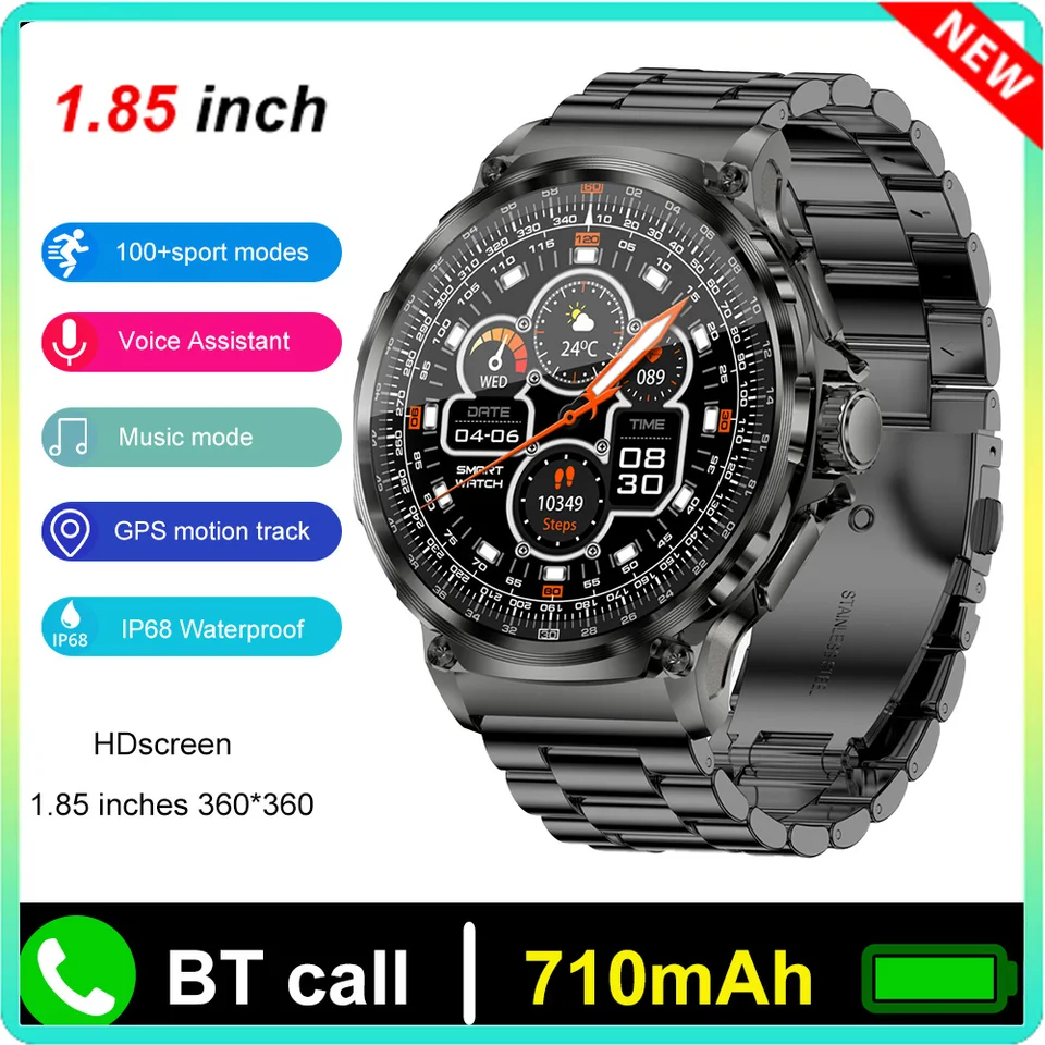 V69 Bluetooth Call Smart Watch
