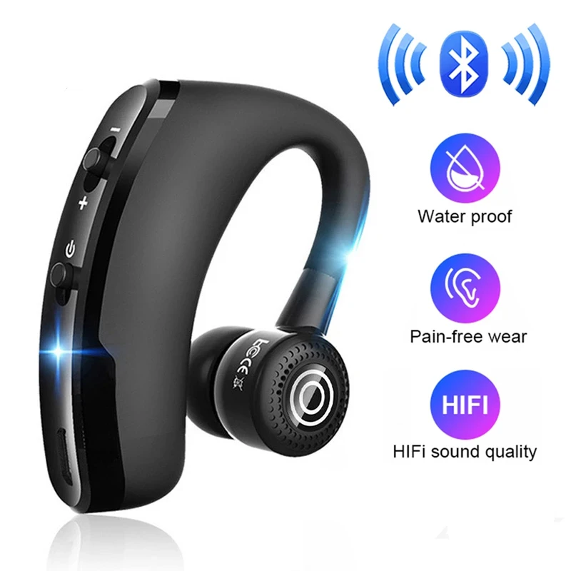 V9 slúchadlá Bluetooth 5.0 Slúchadlá Handsfree Free Wireless Headset Headset Drive Volajte športové slúchadlá pre iPhone Samsung