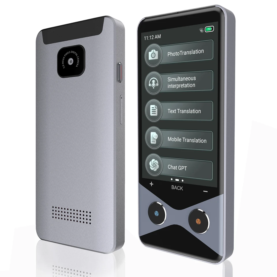 V9000 4G/WiFi/Hotspot 3,7 palca prekladateľ 1G+16G prekladací stroj 480*800p IPS štandardný 5-megapixel HD fotoaparát Qualcomm Type-C