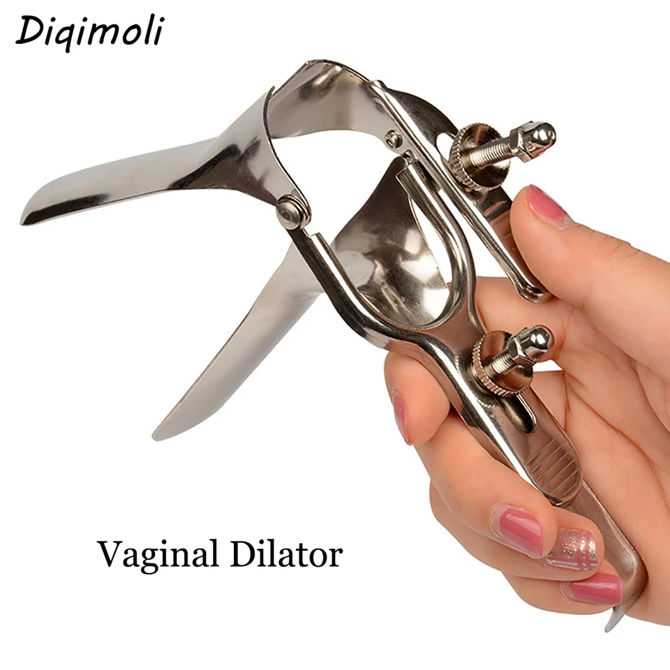 Vaginálny dilatátor kov kov zvedavý vagína rozširujúce zariadenie vagina expander snoop vaginálne nástroje páry flirtujúce pohlavné hračky pre ženy