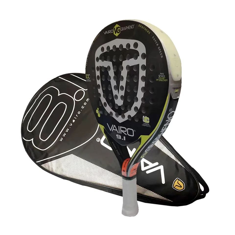 VAIRO Professional Padel Tennis Racket, Mäkká tvár, uhlíkové vlákno, ľahké, módne športové vybavenie EVA, vysokokvalitné