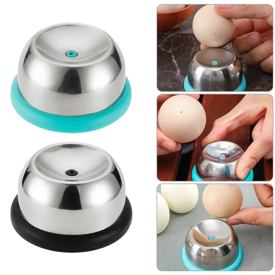 Vaječný prepicher pre surové vajcia z nehrdzavejúcej ocele ihla Egg Punch Eggs Poker Nerezová oceľ Nehedli vajcia vajcia otvor pre ľahké odlupovanie