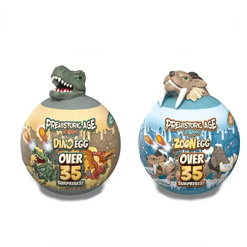 Vajíčko Dinosaurus Egg Pravera Animal Blind Box DIY Model Model Tyrannosaurus Rex J Saber zuby Tiger Detská hračka