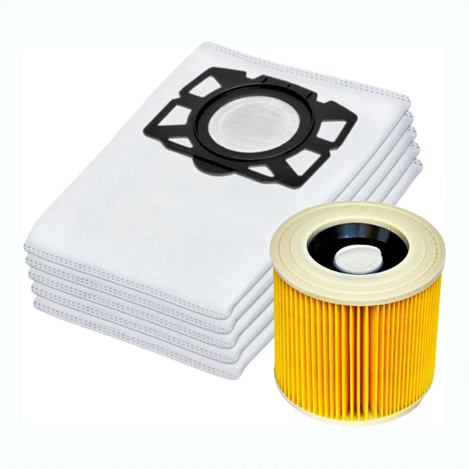 Valcové vrecká na filter Vhodný pre Karcher KFI 357 KFI357 KA 40 Náhradná taška pre Karcher 2.863-314.0WD2 plus WD3