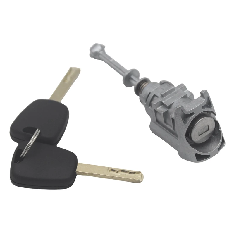 Valcový spínač valca vľavo vľavo predných dverí s valcami s 2 kľúče pre Peugeot 407 Citroen C4 2004-2011 Picasso 2006-2008