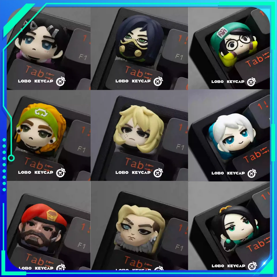 Valožné kľúče kľúče živice Art Originálna mechanická klávesnica hra Jett Key Cap Cyt