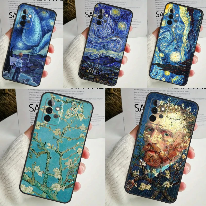 Van Gogh Starry Night Case pre Samsung Galaxy A54 A34 A14 A13 A33 A53 A12 A32 A52 A71 A51 A15 A25 A35 A55