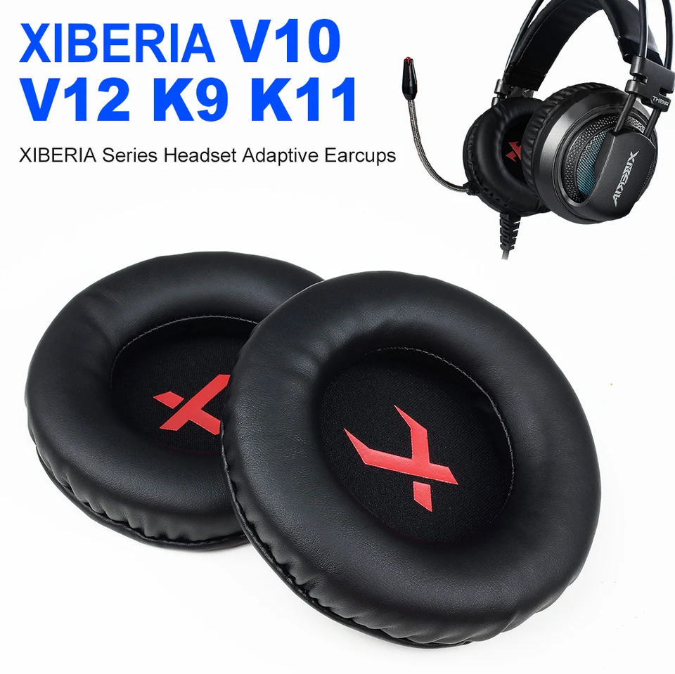 Vankúš na uší pre slúchadlá pre Xiberia V10 V12 K9 K11 100 mm slúchadlá Pu Leather Sponge Earpads pokrýva doplnky