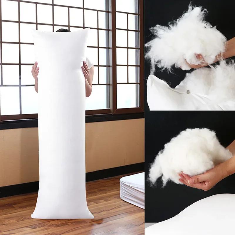 Vankúšové vankúše Vložte vankúšový jadro 50x160cm/50x150cm Ženy Muži Dlhý vankúš biely objatie vankúš Anime dakimakura obdĺžnik vankúš
