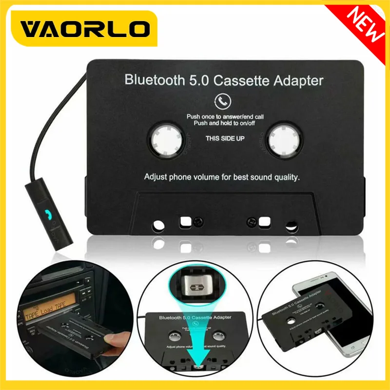 Vaorlo Universal Bluetooth Converter Car Tape Converter CAR MP3/SBC/Stereo Bluetooth Audio Cassette Player Aux Wireless Adapter