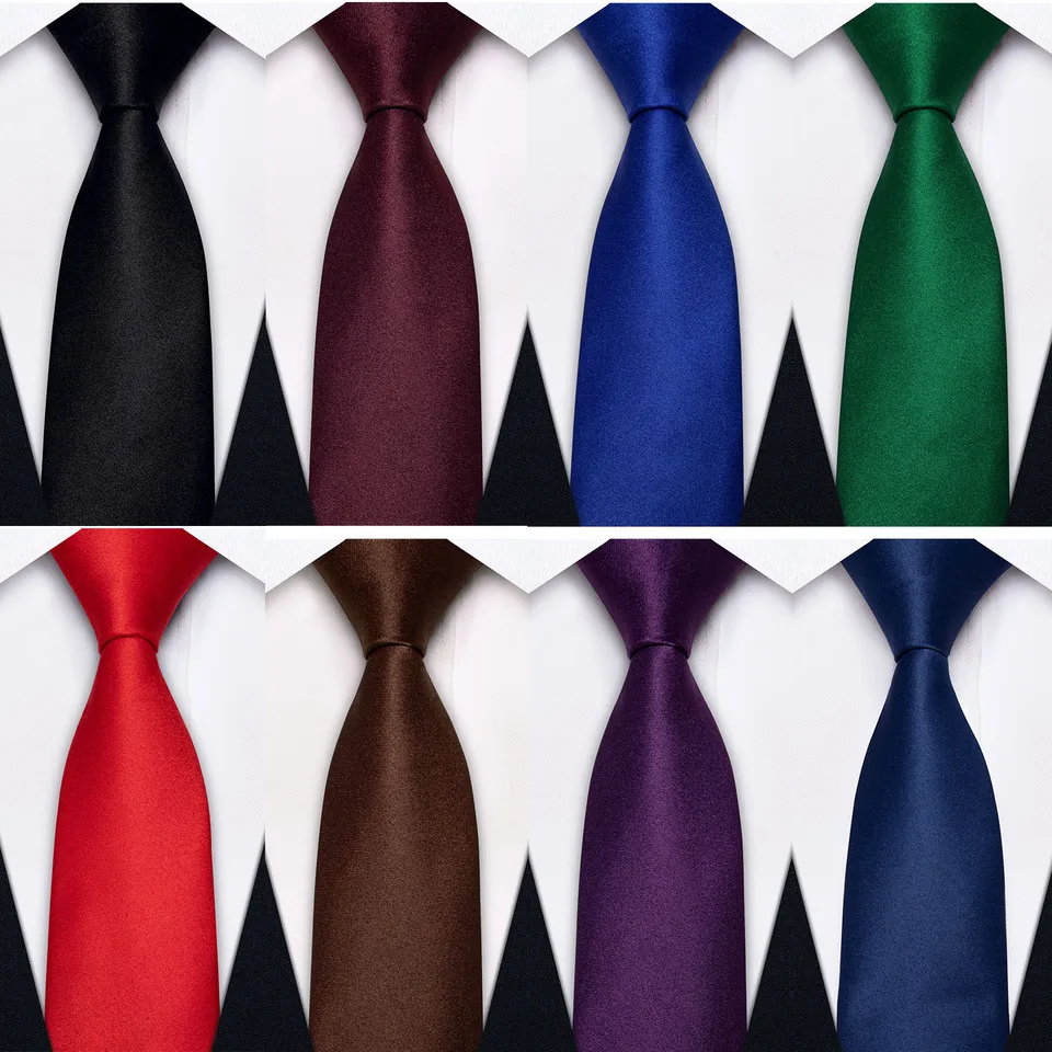 Vaše 6 cm Slim Men's Business Burgundy Solid Necktie vreckovka Svadobná saténová hodvábna kravata pre muža Party Corbatas para hombre