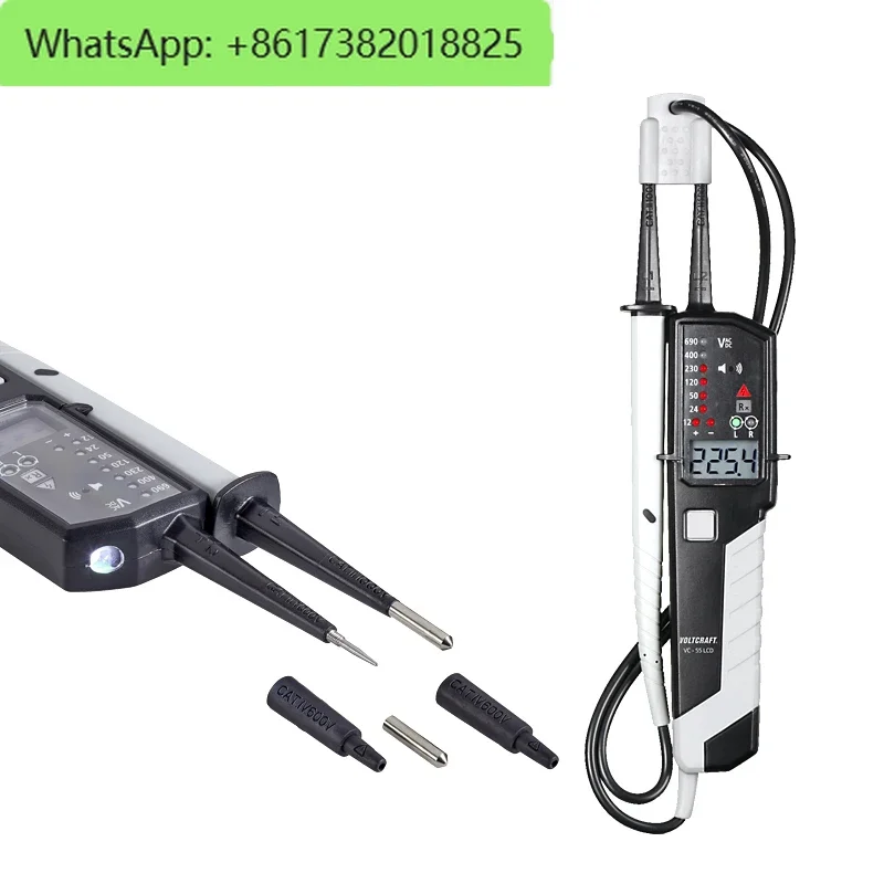 VC55LCD Test/detekcia polarity Dvojité zobrazenie testera s vysokým presným bipolárnym napätím